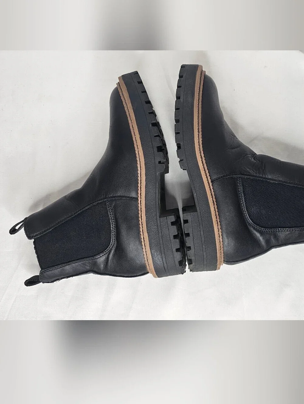 Sam Edelman Laguna Black‎ Leather Chelsea Boots Youth Girls Size 13